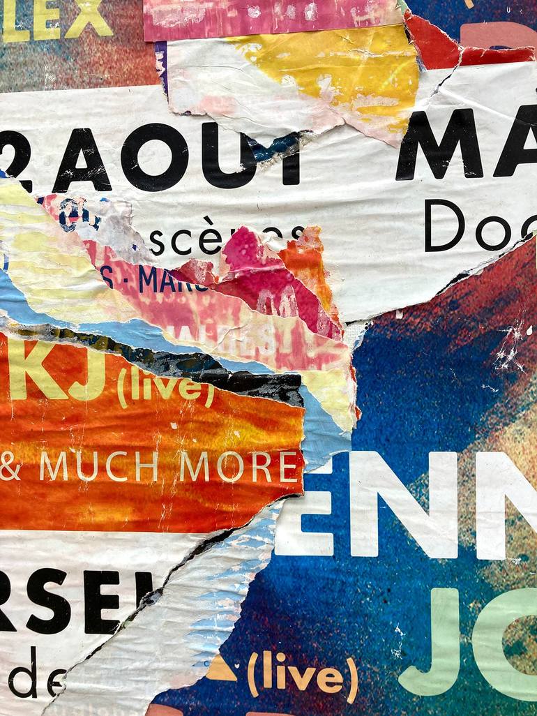 Original Modernism Abstract Collage by Christian Gastaldi