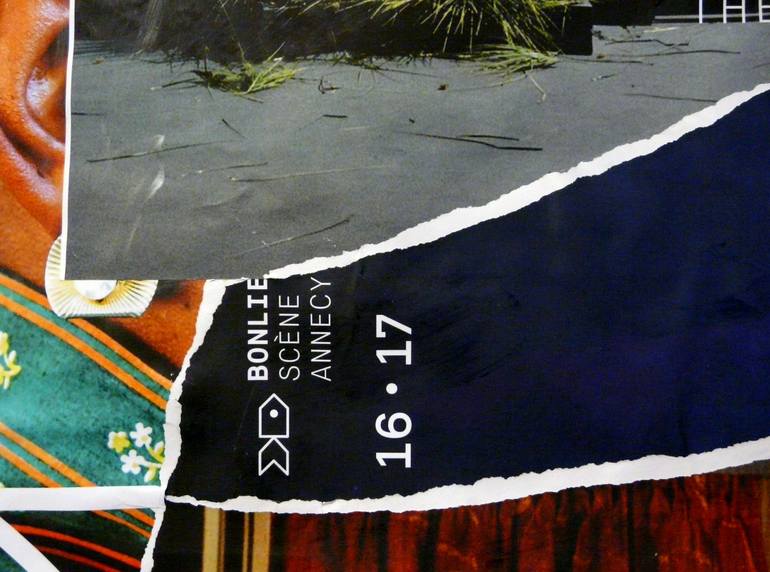 Original Abstract Expressionism Abstract Collage by Christian Gastaldi