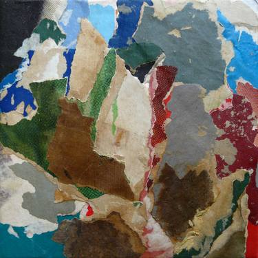 Original Abstract Expressionism Abstract Collage by Christian Gastaldi