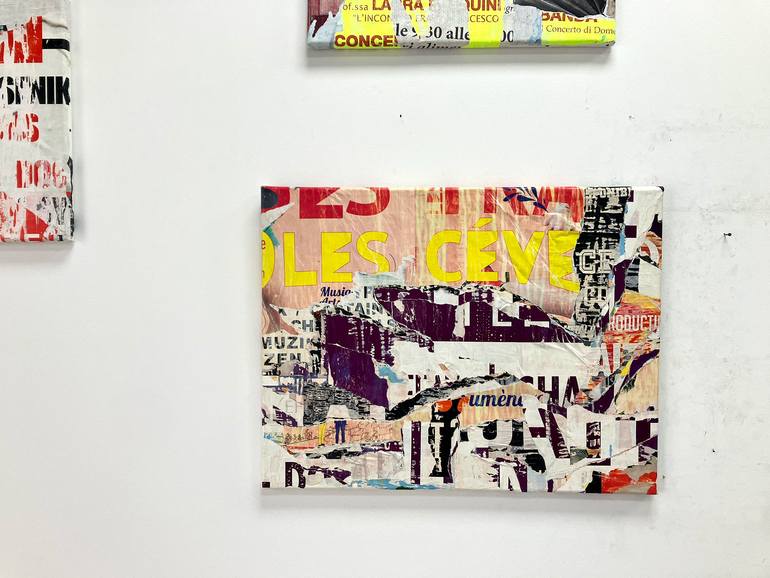 Original Abstract Expressionism Abstract Collage by Christian Gastaldi