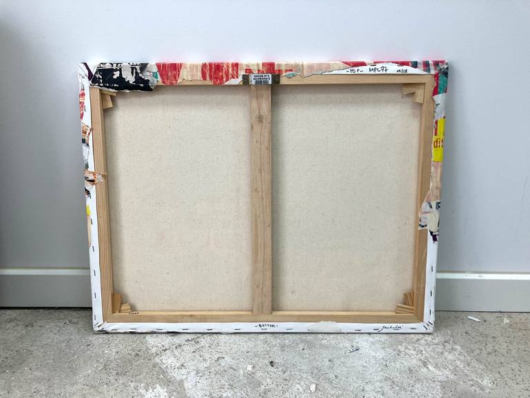 Original Abstract Expressionism Abstract Collage by Christian Gastaldi