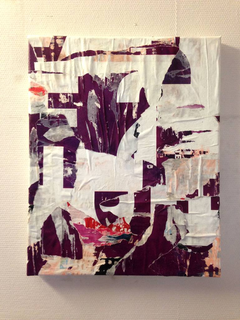 Original Abstract Expressionism Abstract Collage by Christian Gastaldi