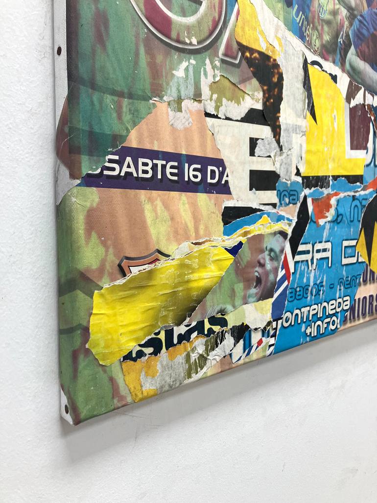 Original Abstract Expressionism Abstract Collage by Christian Gastaldi