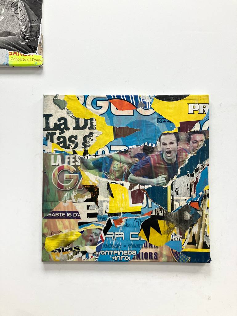 Original Abstract Expressionism Abstract Collage by Christian Gastaldi