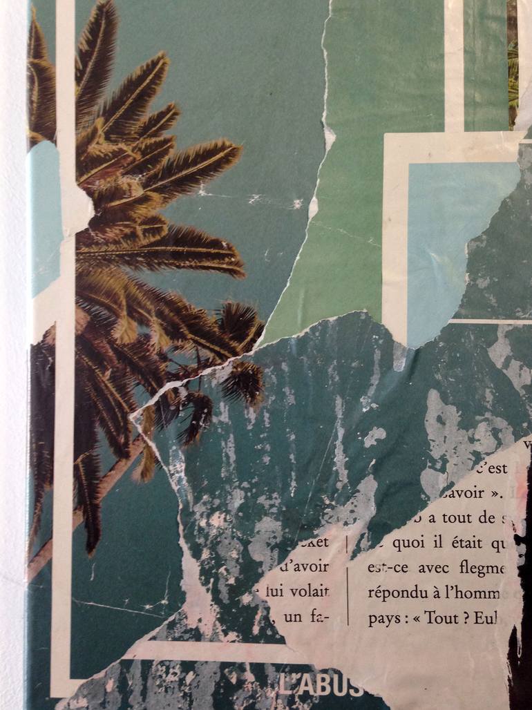 Original Abstract Expressionism Abstract Collage by Christian Gastaldi