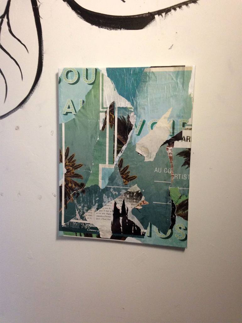 Original Abstract Expressionism Abstract Collage by Christian Gastaldi