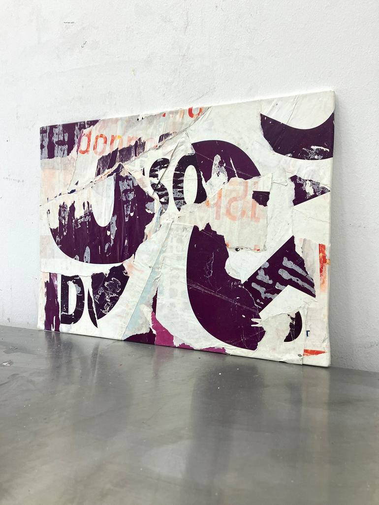 Original Abstract Expressionism Abstract Collage by Christian Gastaldi