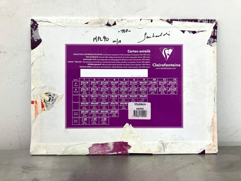 Original Abstract Expressionism Abstract Collage by Christian Gastaldi