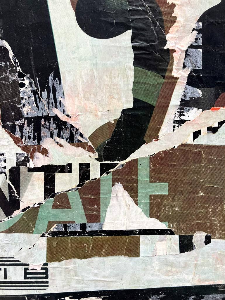 Original Abstract Expressionism Abstract Collage by Christian Gastaldi