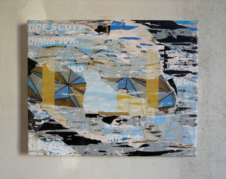Original Minimalism Abstract Collage by Christian Gastaldi
