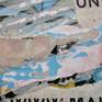Torn posters on cardboard. Part of the CTL series made from distressed posters collected in the historic center of Paris (le Chatelet)
Will require framing.
