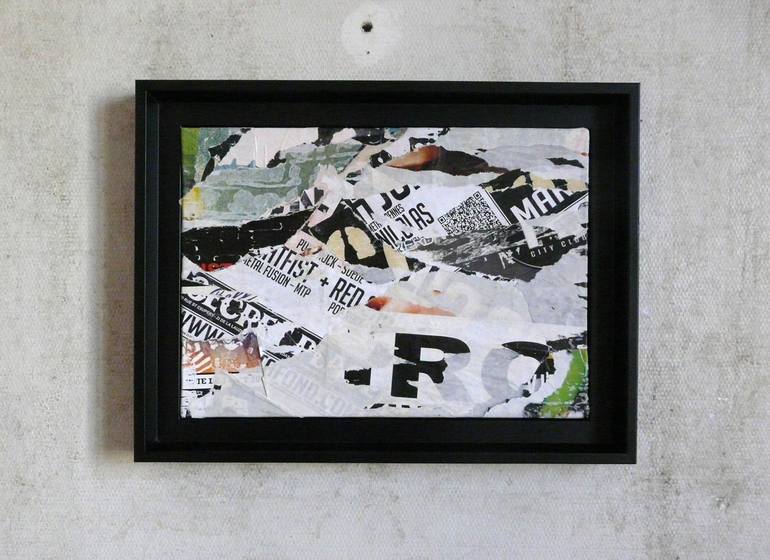 Original Abstract Expressionism Abstract Collage by Christian Gastaldi