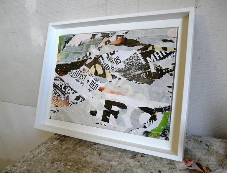 Original Abstract Expressionism Abstract Collage by Christian Gastaldi