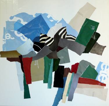 Original Abstract Landscape Collage by Christian Gastaldi
