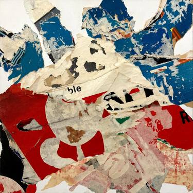 Original Abstract Expressionism Landscape Collage by Christian Gastaldi