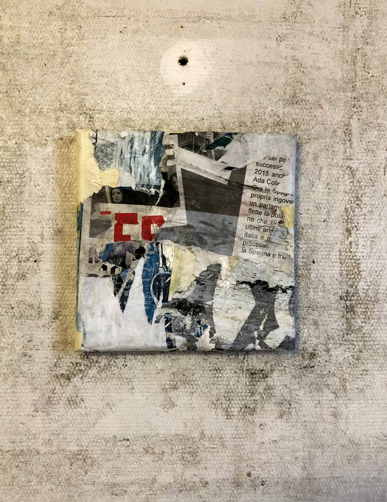 Original Abstract Expressionism Abstract Collage by Christian Gastaldi