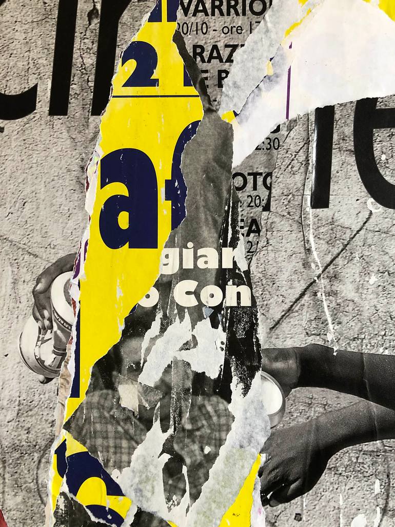 Original Abstract Expressionism Other Collage by Christian Gastaldi