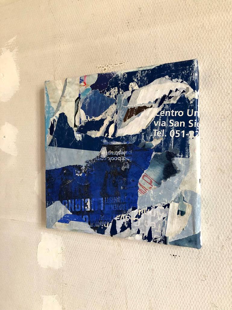 Original Abstract Expressionism Abstract Collage by Christian Gastaldi