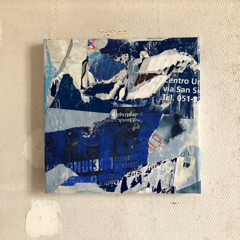 Original Abstract Expressionism Abstract Collage by Christian Gastaldi