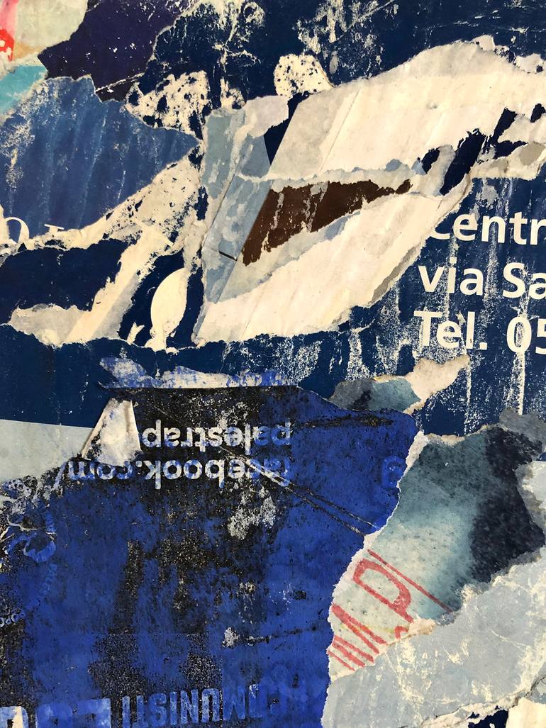 Original Abstract Expressionism Abstract Collage by Christian Gastaldi