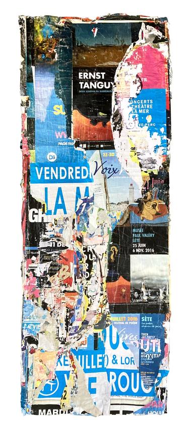 Original Abstract Expressionism Abstract Collage by Christian Gastaldi