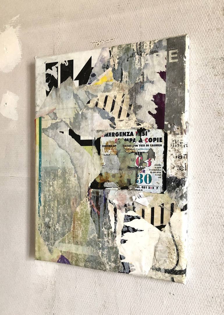 Original Abstract Expressionism Abstract Collage by Christian Gastaldi