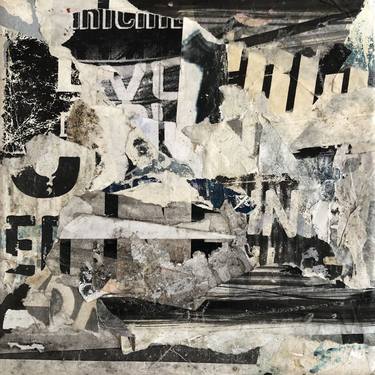 Original Abstract Expressionism Abstract Collage by Christian Gastaldi