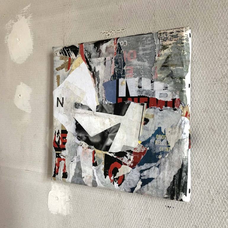 Original Abstract Expressionism Abstract Collage by Christian Gastaldi