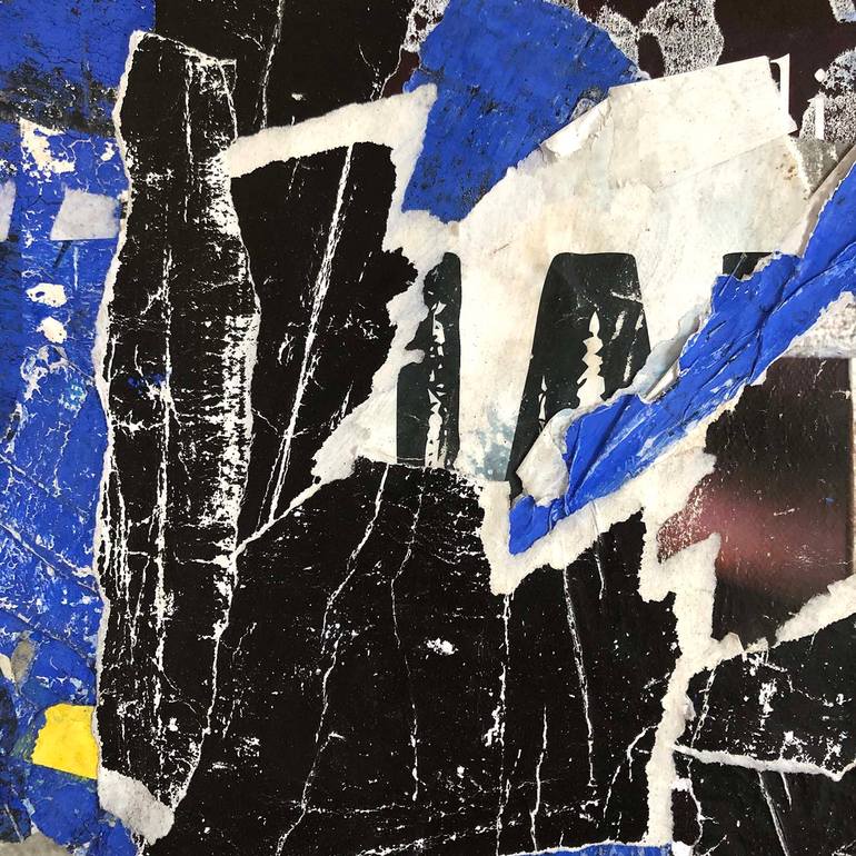 Original Abstract Expressionism Abstract Collage by Christian Gastaldi