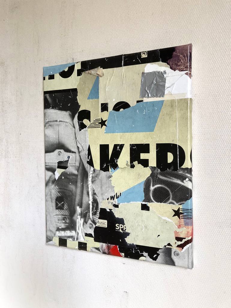 Original Street Art Abstract Collage by Christian Gastaldi