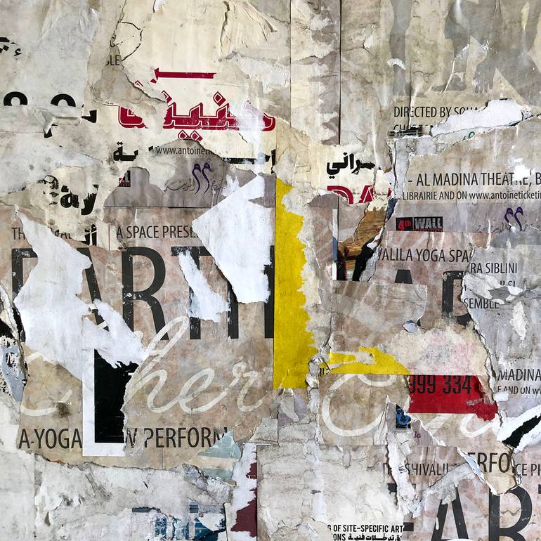 Original Abstract Expressionism Abstract Collage by Christian Gastaldi