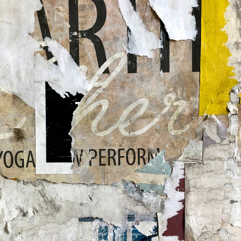 Original Abstract Expressionism Abstract Collage by Christian Gastaldi