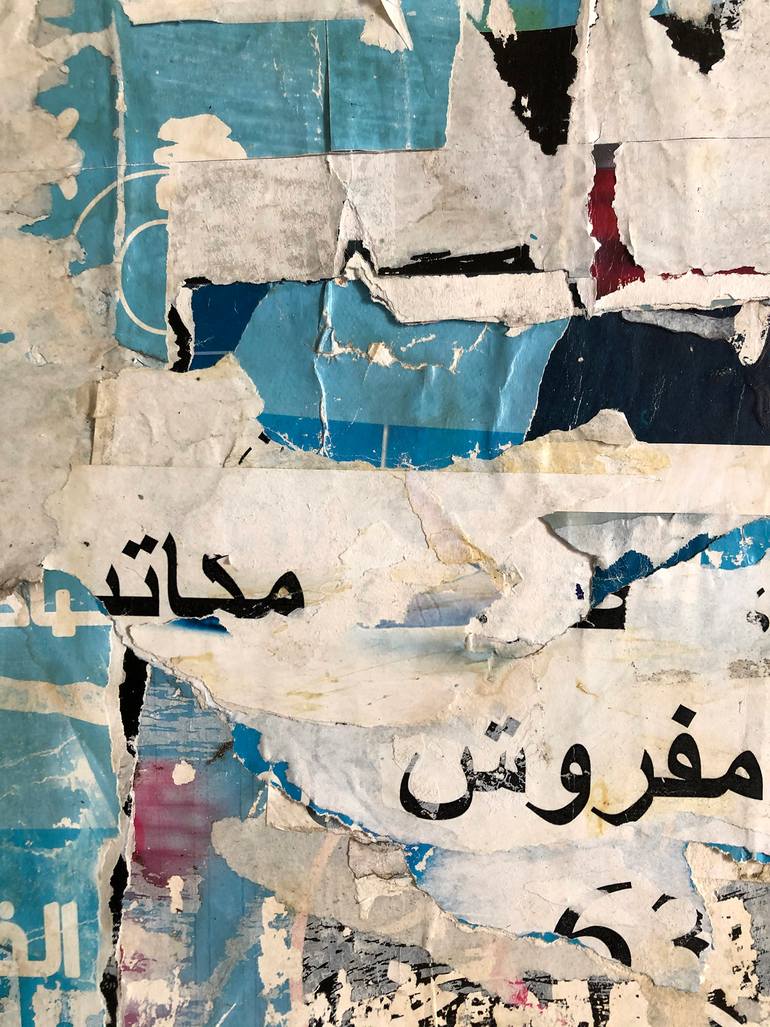 Original Abstract Expressionism Abstract Collage by Christian Gastaldi