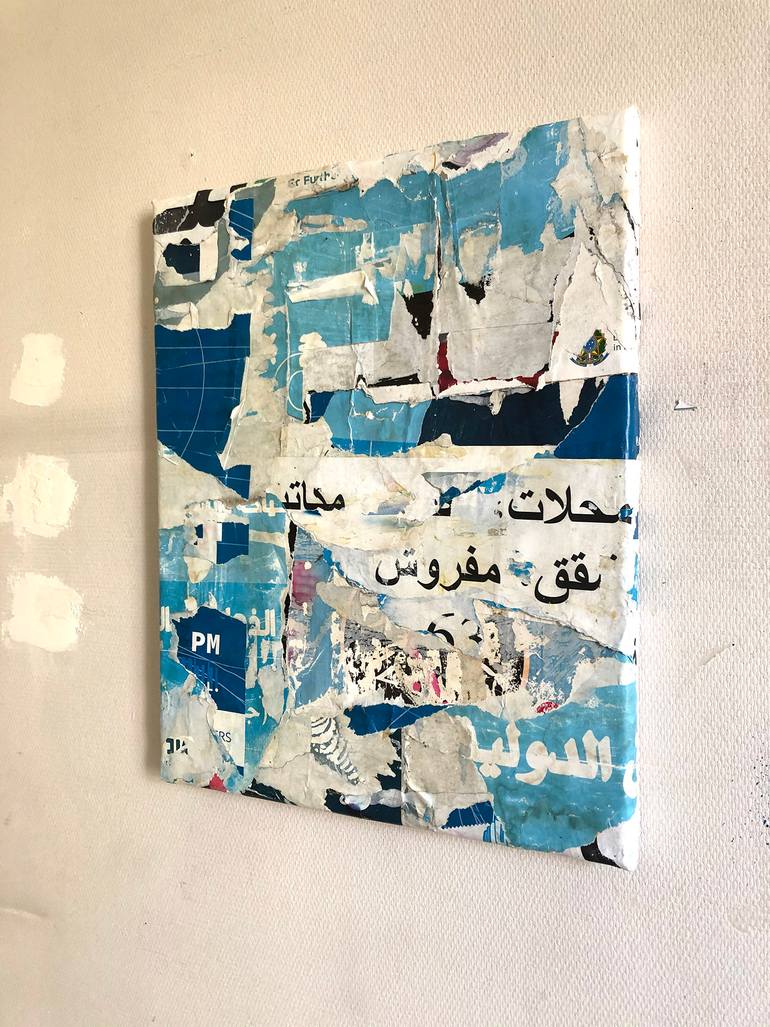 Original Abstract Expressionism Abstract Collage by Christian Gastaldi