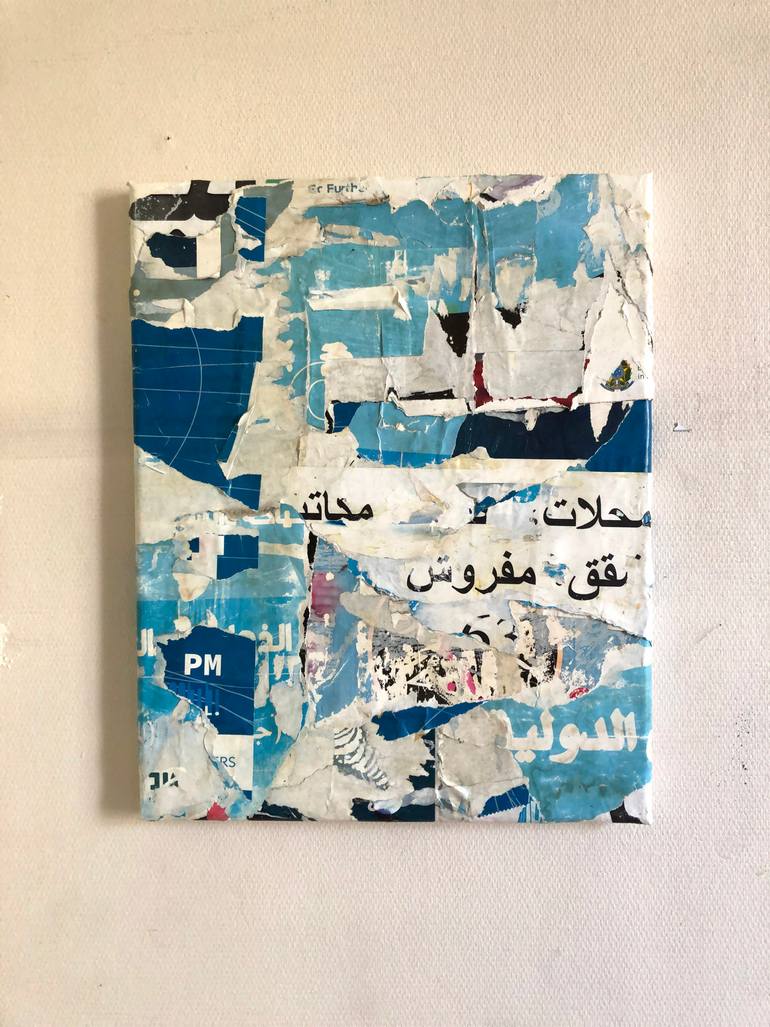 Original Abstract Expressionism Abstract Collage by Christian Gastaldi