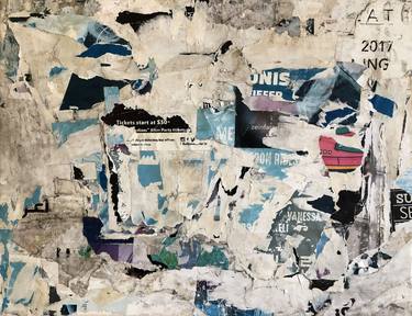 Original Abstract Expressionism Abstract Collage by Christian Gastaldi