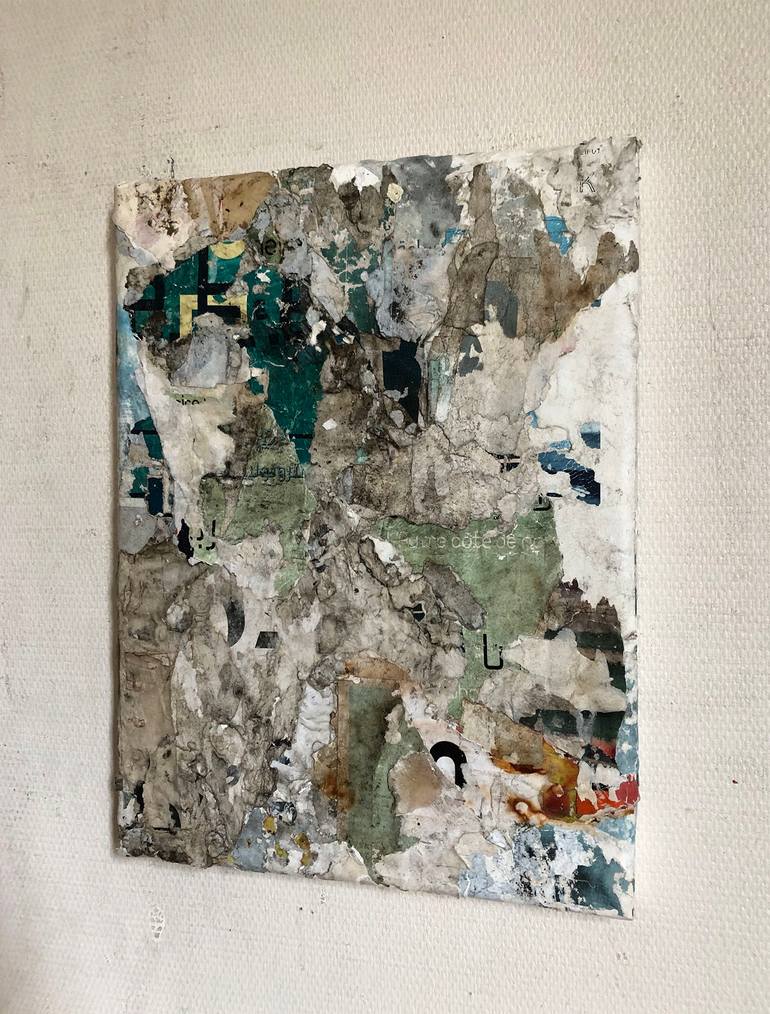 Original Abstract Expressionism Abstract Collage by Christian Gastaldi
