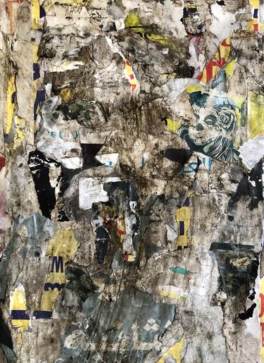 Original Minimalism Abstract Collage by Christian Gastaldi