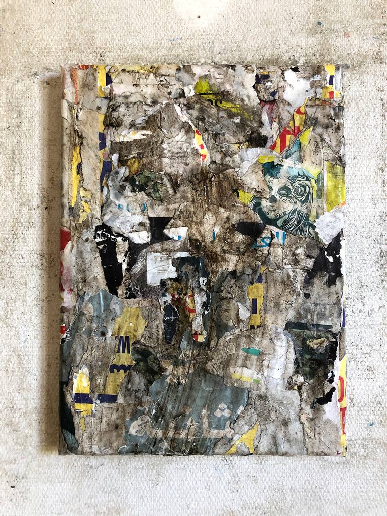 Original Minimalism Abstract Collage by Christian Gastaldi