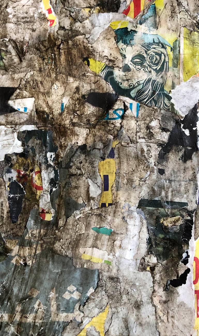 Original Minimalism Abstract Collage by Christian Gastaldi