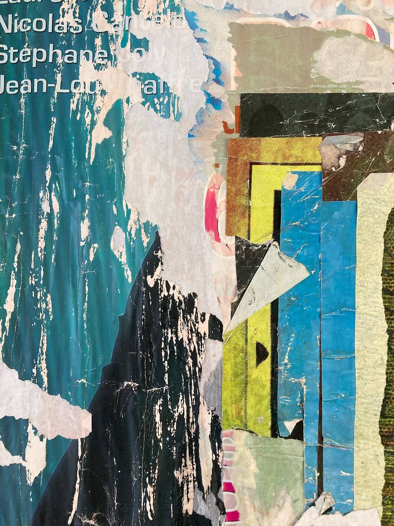 Original Abstract Expressionism Abstract Collage by Christian Gastaldi