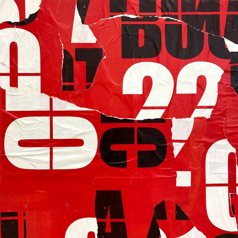 Original Abstract Expressionism Abstract Collage by Christian Gastaldi