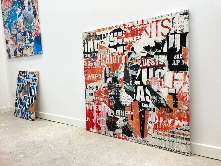 Original Modernism Abstract Collage by Christian Gastaldi