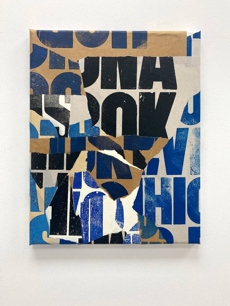 Original Abstract Typography Collage by Christian Gastaldi