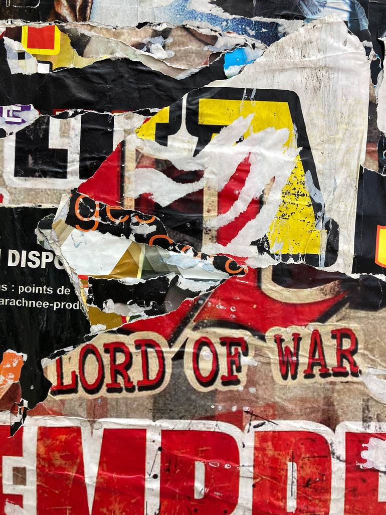 Original Abstract Expressionism Pop Culture/Celebrity Collage by Christian Gastaldi