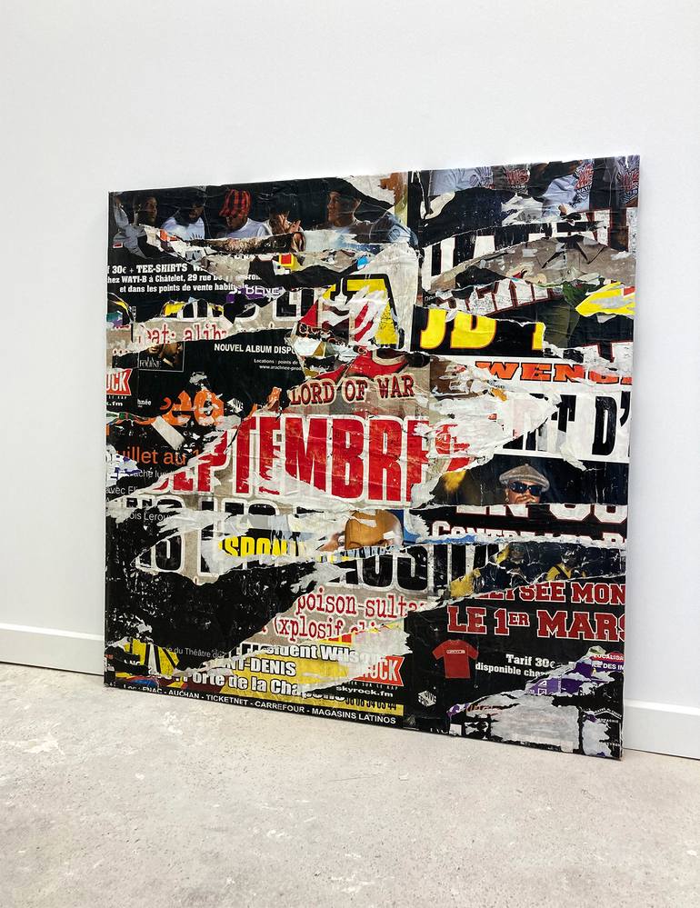 Original Abstract Expressionism Pop Culture/Celebrity Collage by Christian Gastaldi