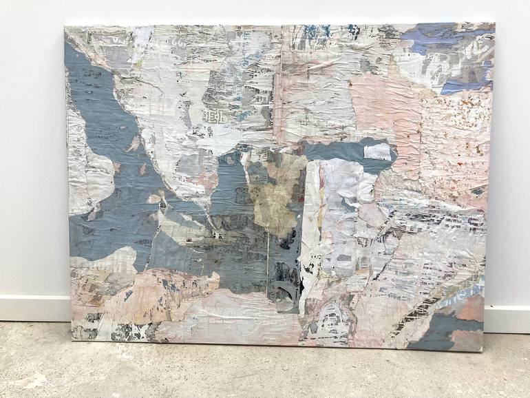 Original Abstract Expressionism Abstract Collage by Christian Gastaldi