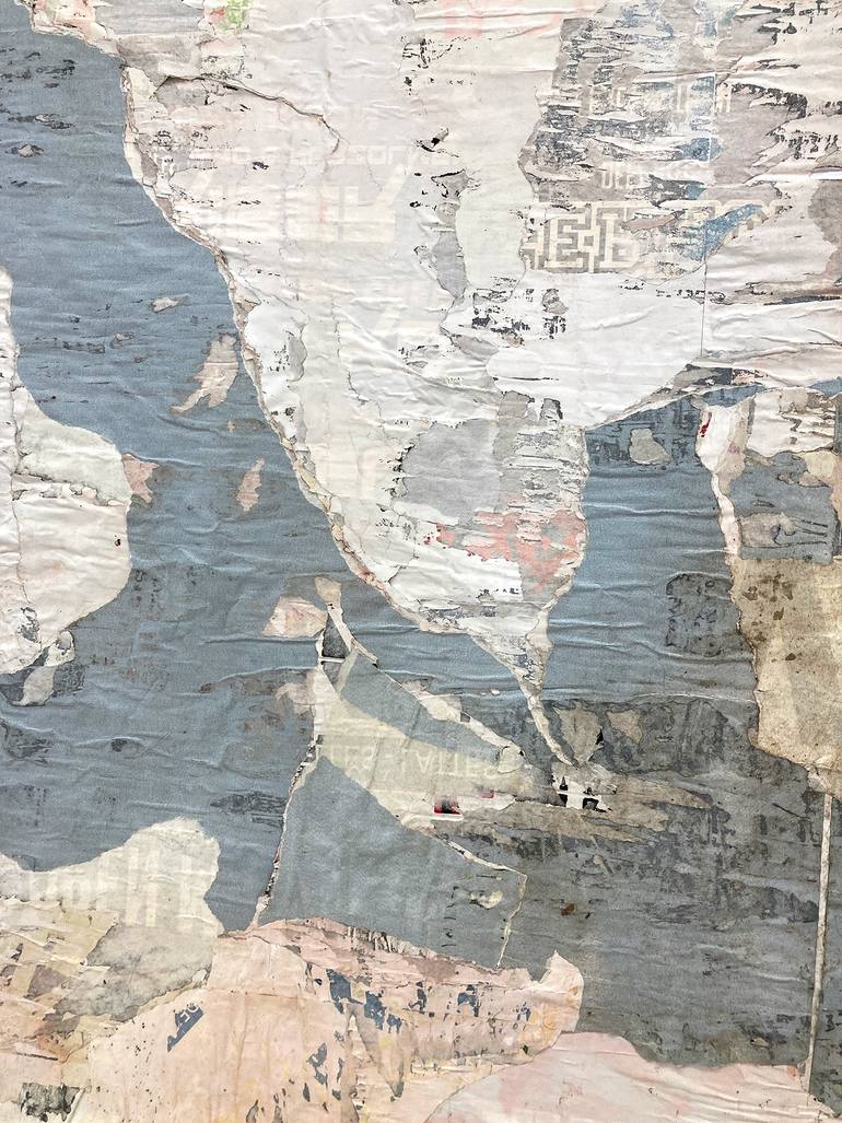 Original Abstract Expressionism Abstract Collage by Christian Gastaldi