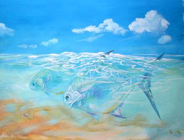 Print of Realism Fish Paintings by Robert Monk
