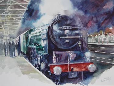 Original Train Paintings by David Wilcox